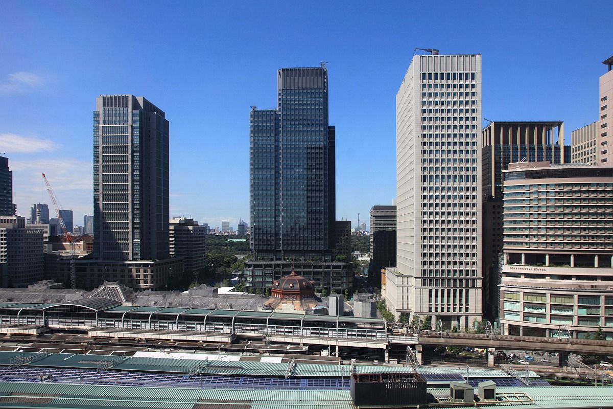 大丸東京から見た丸の内の超高層ビル群 超高層マンション 超高層ビル 大丸東京から見た丸の内の超高層ビル群 超高層マンション 超高層ビル