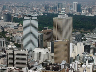 東京タワーから霞が関ビル方面の眺め(2003年10月25日)