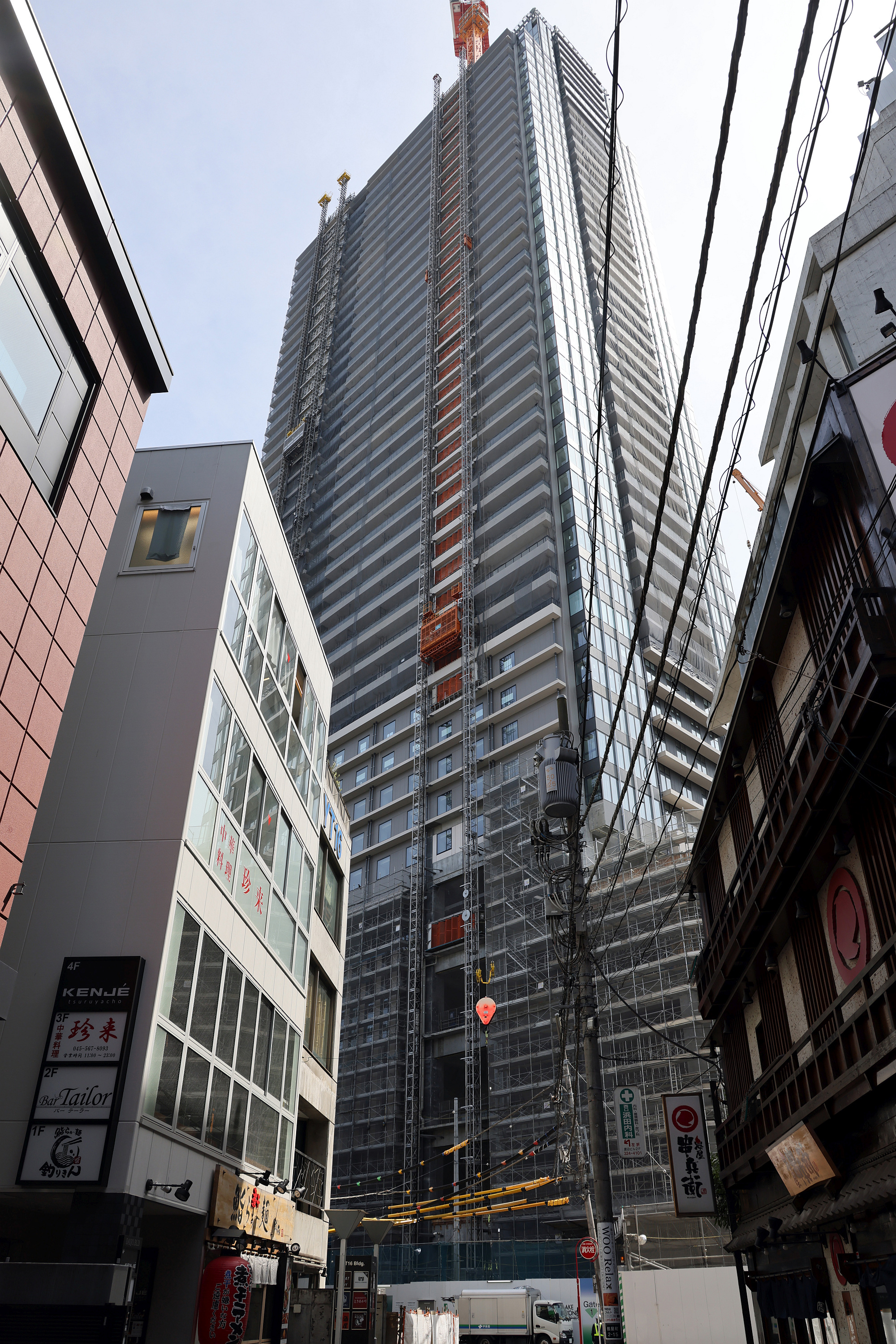 地上43階、高さ178.43m「ザ・ヨコハマフロントタワー」の建設状況