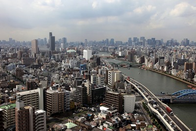 アサヒビールタワーからの景色
