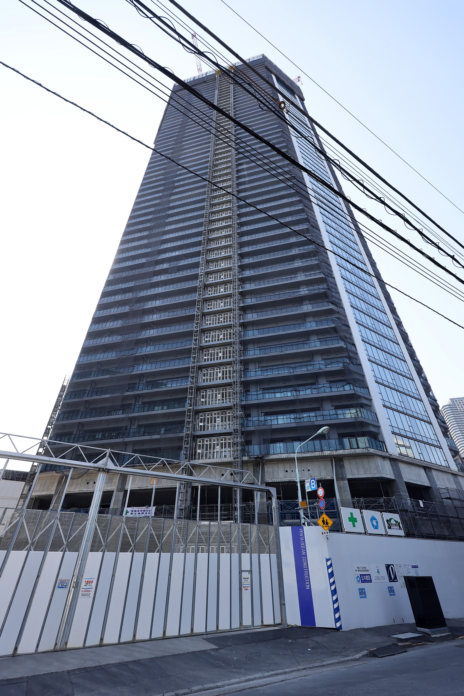 グランドシティタワー月島の建設状況！地上58階、高さ約200mの