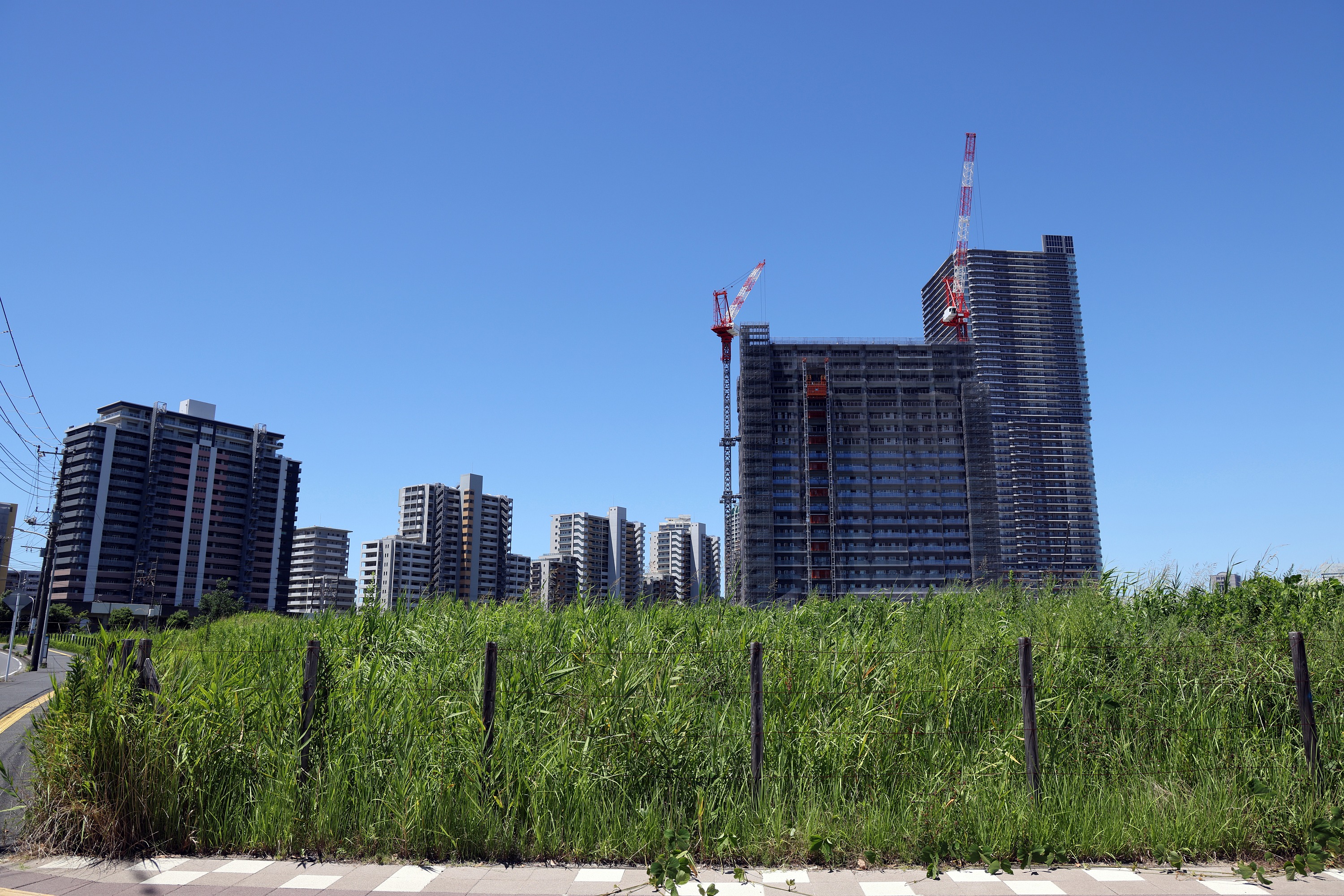 建築計画のお知らせ設置！地上38階、高さ141.60m「幕張