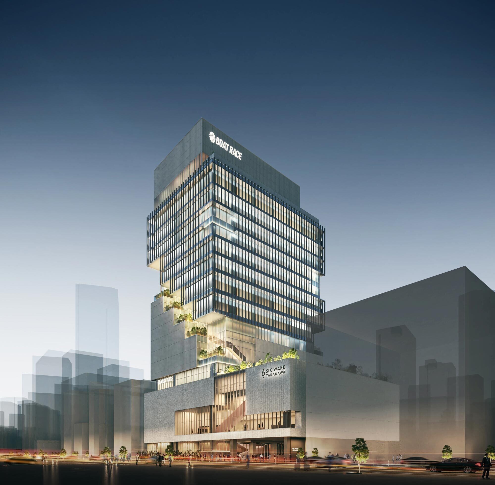 ラッカ庵野　高レート　値下げ交渉可 高さ約97m「SIX WAKE TAKANAWA」の建設状況！笹川記念会館跡地のBOAT