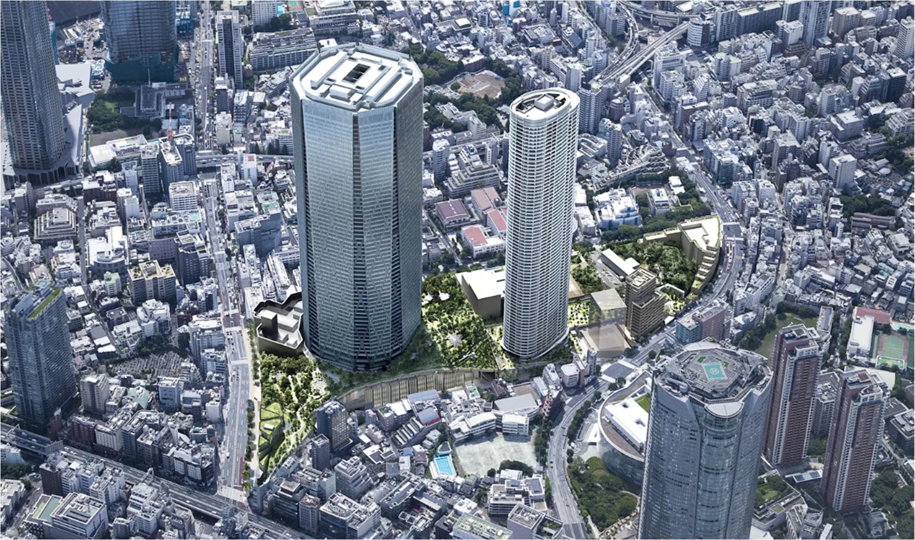 高さ約330mの超大規模再開発「六本木五丁目西地区(通称:第二六本木ヒルズ)」の最上部はホテル「ローズウッド東京」に決定 : 超高層マンション ...