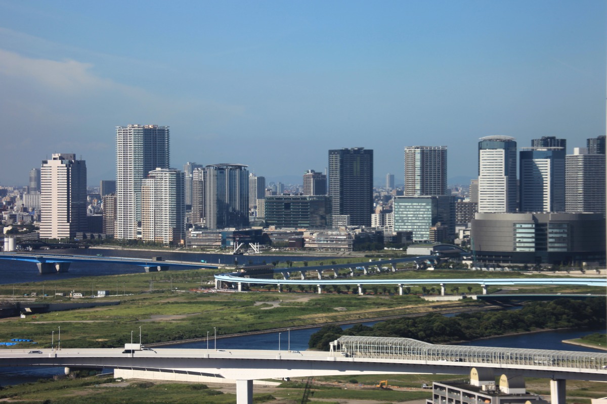 フジテレビから東京スカイツリーと豊洲 超高層マンション 超高層ビル フジテレビから東京スカイツリーと豊洲 超高層マンション 超高層ビル