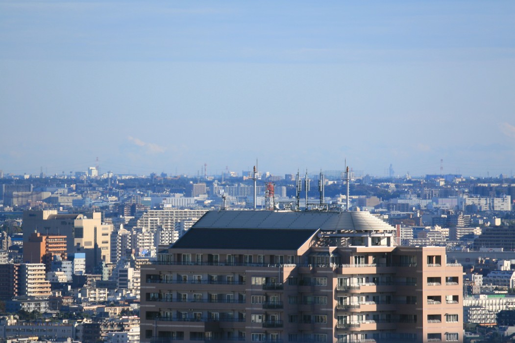 東京から牛久大仏 超高層マンション 超高層ビル