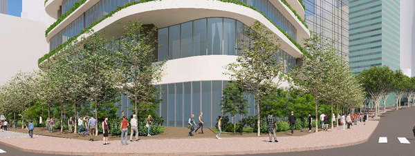 (仮称)西新宿六丁目西・新宿中央公園北西地区第一種市街地再開発事業 緑豊かな広場エリア