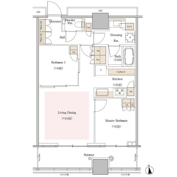 WORLD TOWER RESIDENCE¡Ê¥ï¡¼¥ë¥É¥¿¥ï¡¼¥ì¥¸¥Ç¥ó¥¹¡Ë S60B