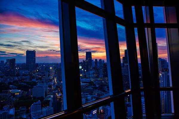 東京タワーからの夕焼け