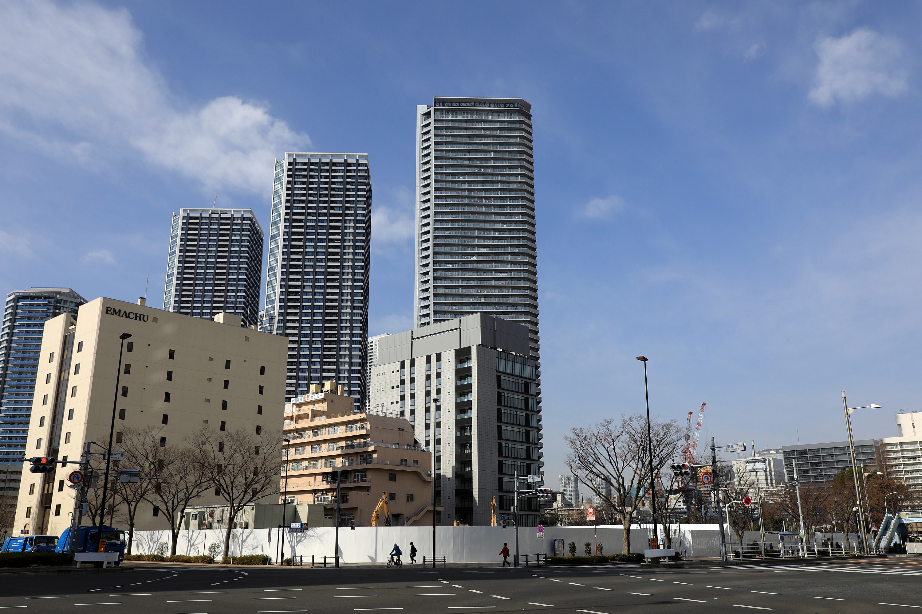 地上20階、高さ100m「(仮称)晴海三丁目計画新築工事」の建設地の