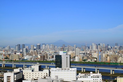 本日の自宅マンションからの眺め