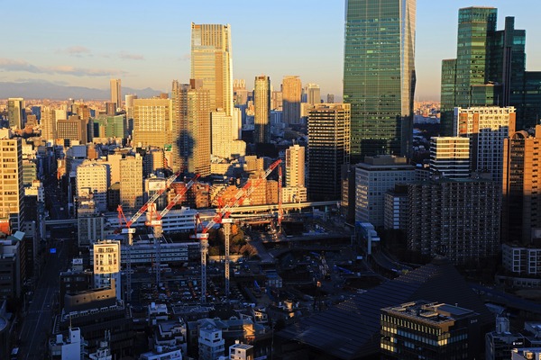 東京タワーから見た虎ノ門・麻布台プロジェクト