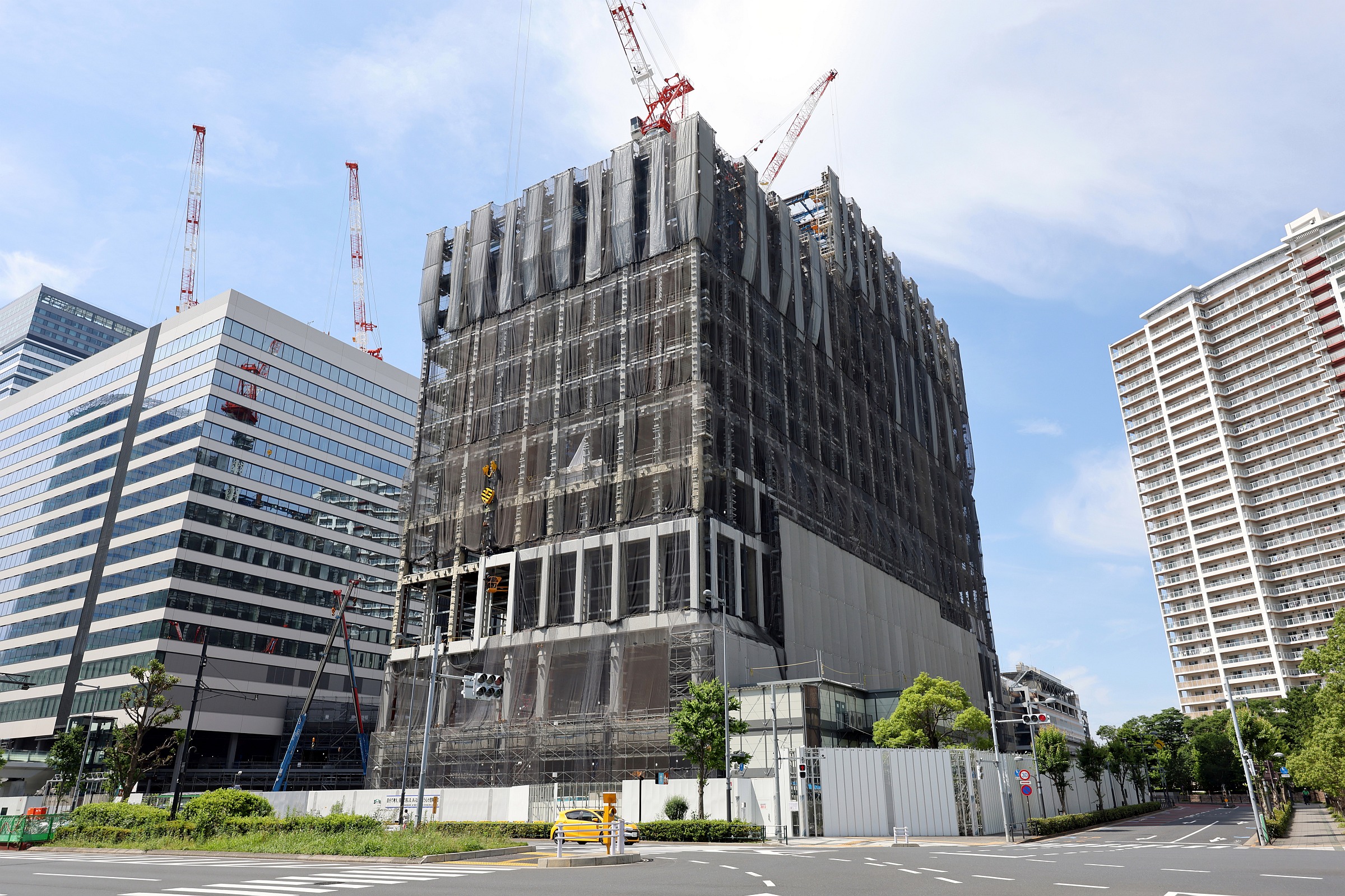 地上18階、高さ97.965m「(仮称)豊洲4-2街区開発計画」の建設状況 地上18階、高さ97.965m「(仮称)豊洲4-2街区開発計画」の建設状況