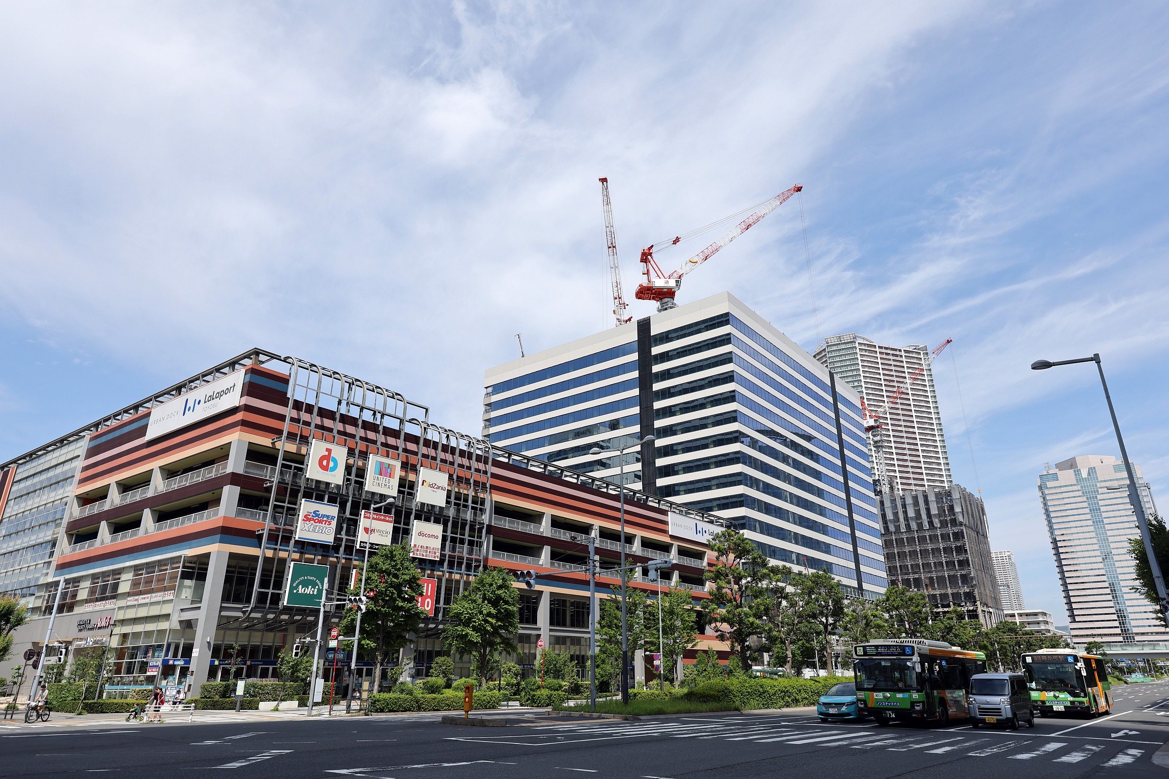 地上18階、高さ97.965m「(仮称)豊洲4-2街区開発計画」の建設状況 地上18階、高さ97.965m「(仮称)豊洲4-2街区開発計画」の建設状況