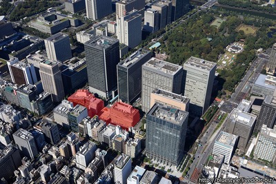 (仮称)新橋田村町地区開発計画 計画地の空撮