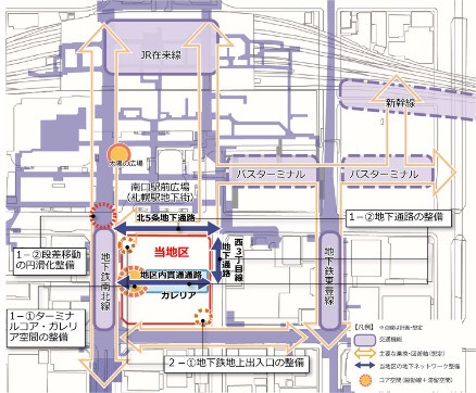 (仮称)札幌駅南口北4西3地区第一種市街地再開発事業 地下ネットワーク整備