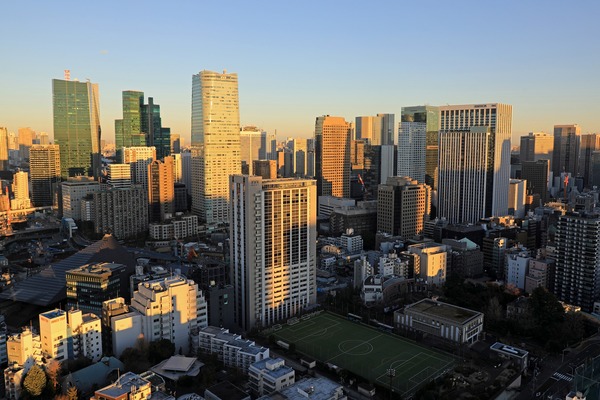 東京タワーから見た虎ノ門方面