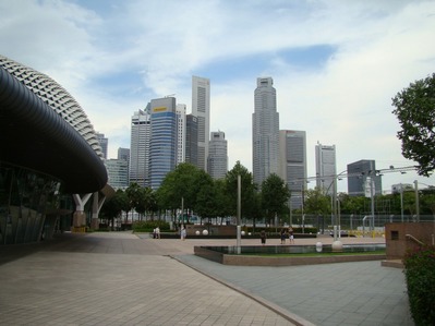 シンガポールの超高層ビル群