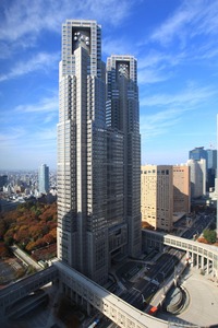 新宿NSビルから見た東京都庁第一本庁舎