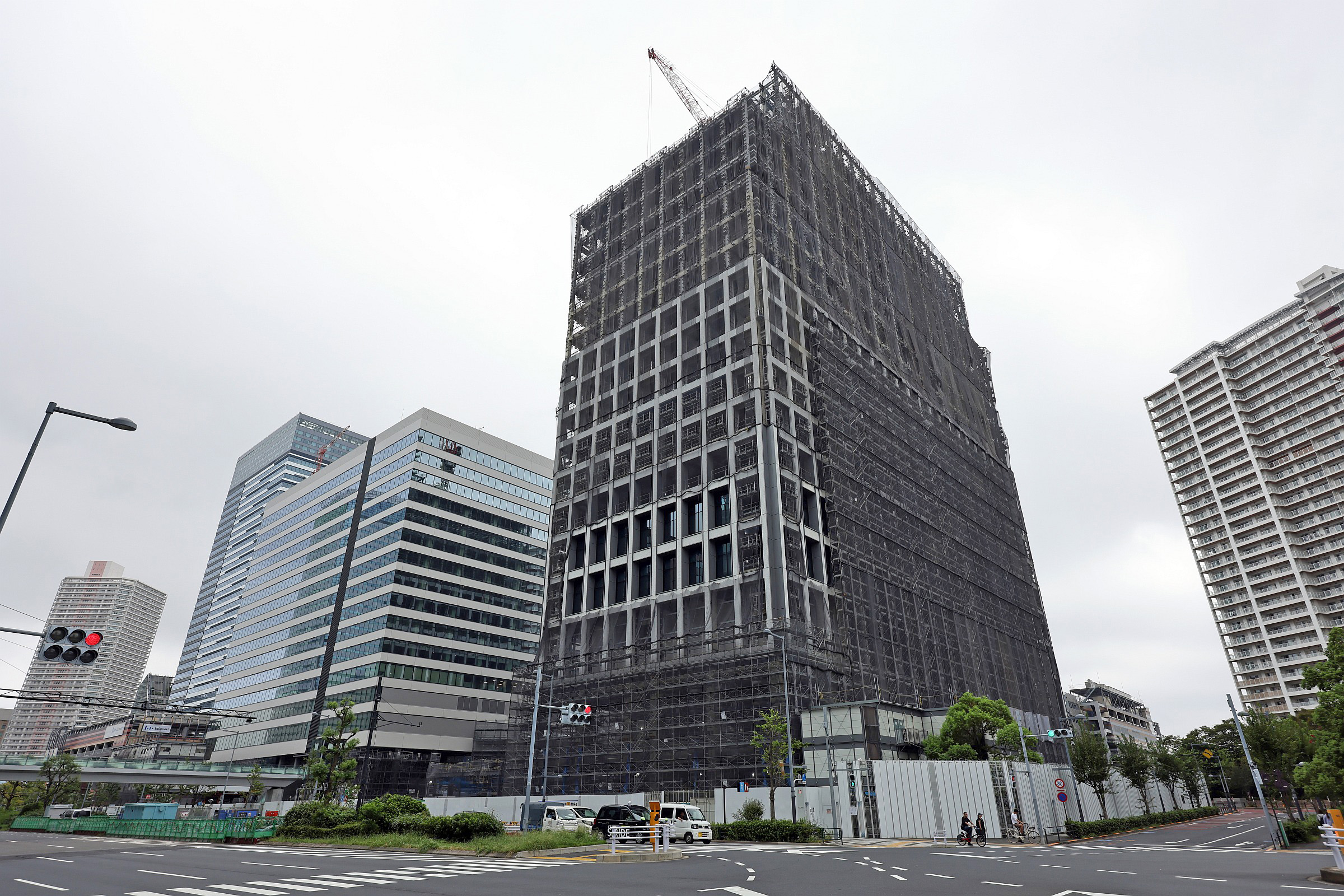 地上18階、高さ97.965m「(仮称)豊洲4-2街区開発計画」の建設状況 地上18階、高さ97.965m「(仮称)豊洲4-2街区開発計画」の建設状況