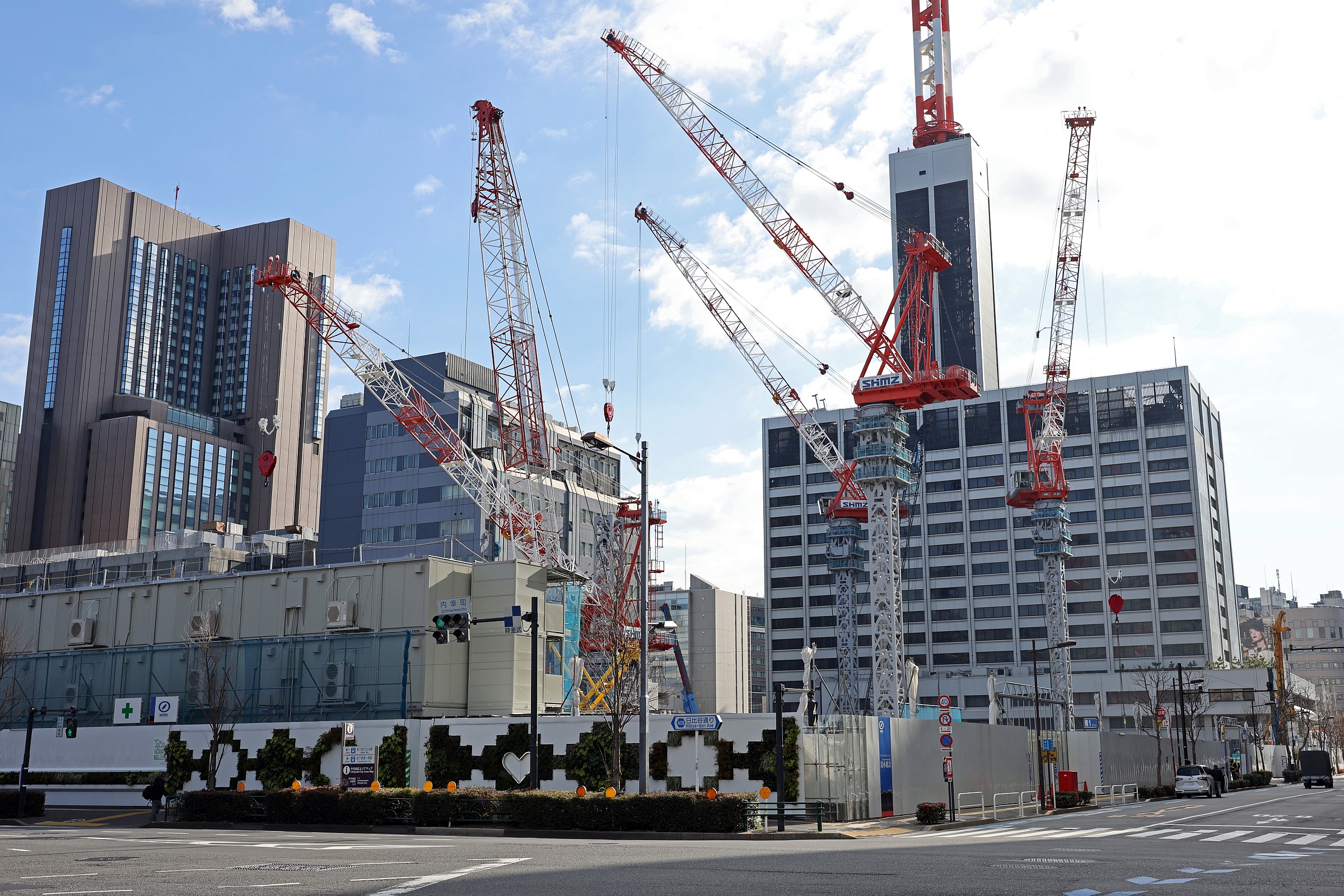 高さ約230m「内幸町一丁目街区（TOKYO CROSS PARK構想）」の建設