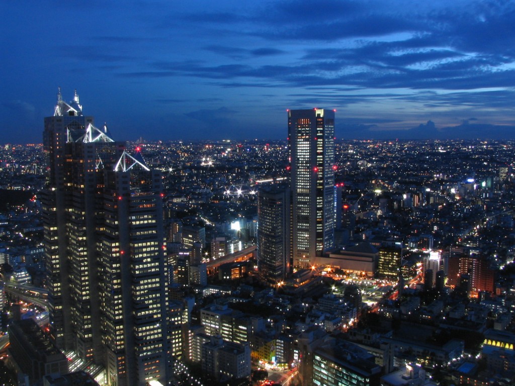 都庁からの夜景 超高層マンション 超高層ビル