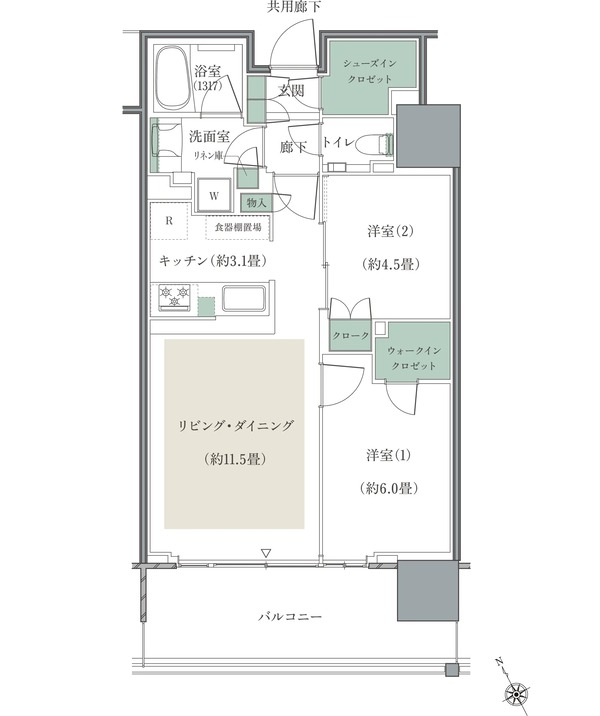 リーフシティ市川 ザ・タワー S58A1タイプ