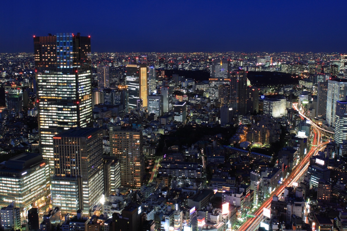 六本木ヒルズから東京ミッドタウン方面 超高層マンション 超高層ビル