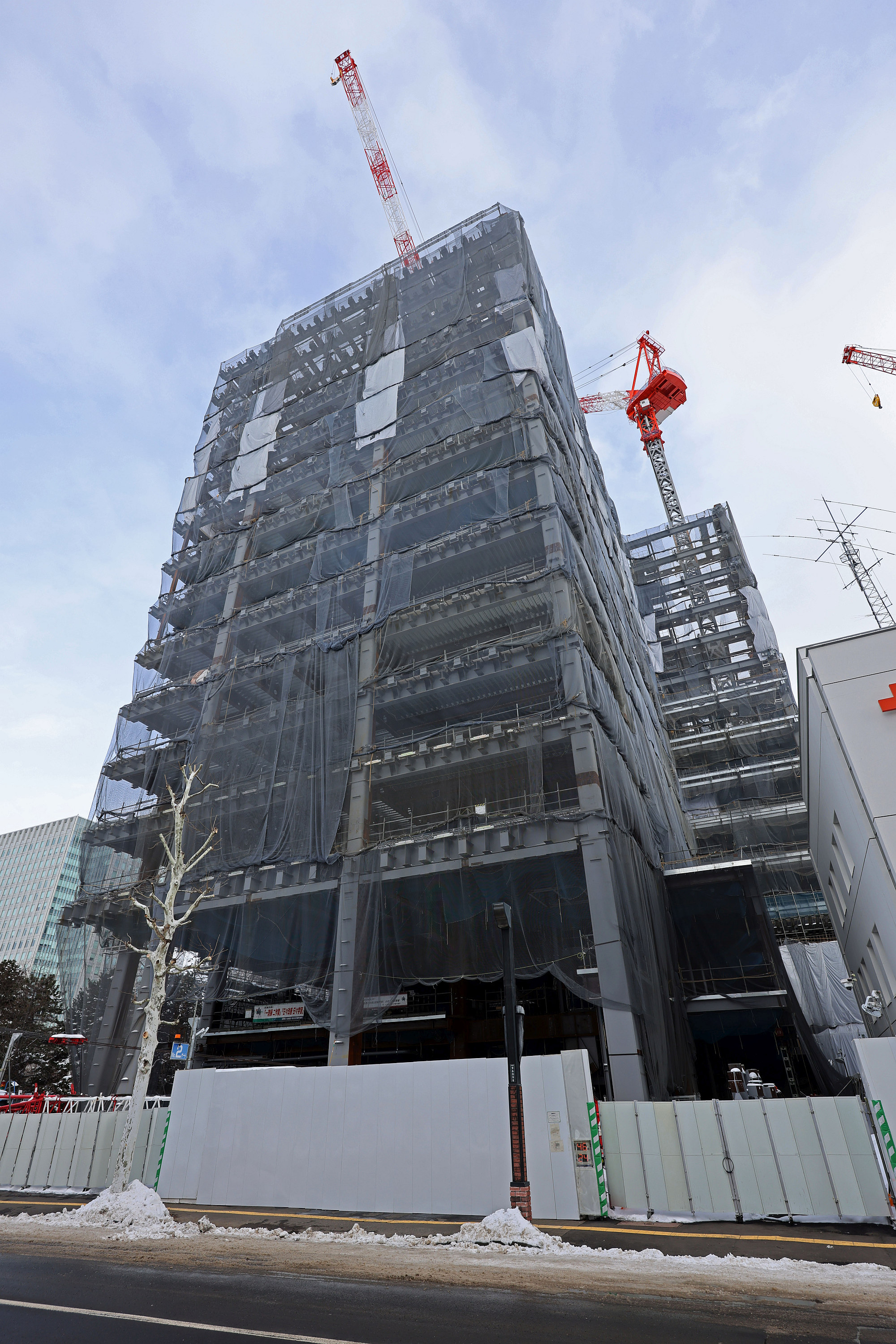 地上26階、高さ116.6m「(仮称)札幌北1西5計画」の建設状況！高層