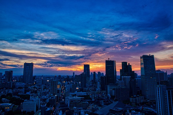 東京タワーからの夕焼け