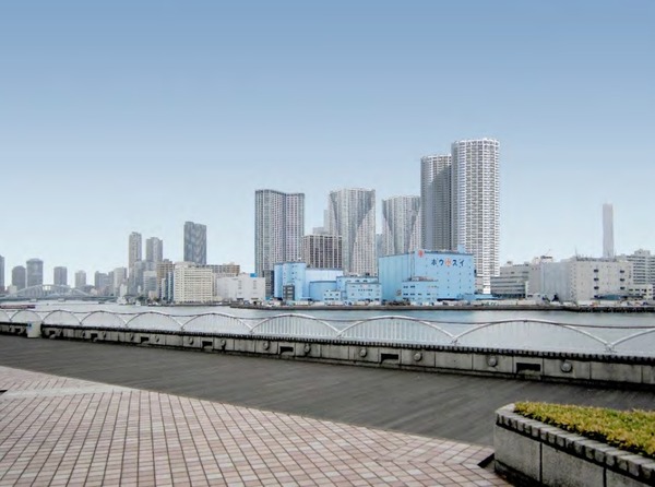 豊海地区第一種市街地再開発事業 完成予想図