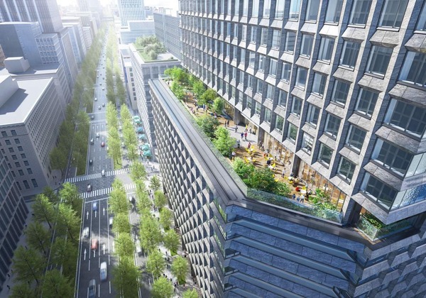 淀屋橋駅西地区第一種市街地再開発事業 地上50mの眺望テラス