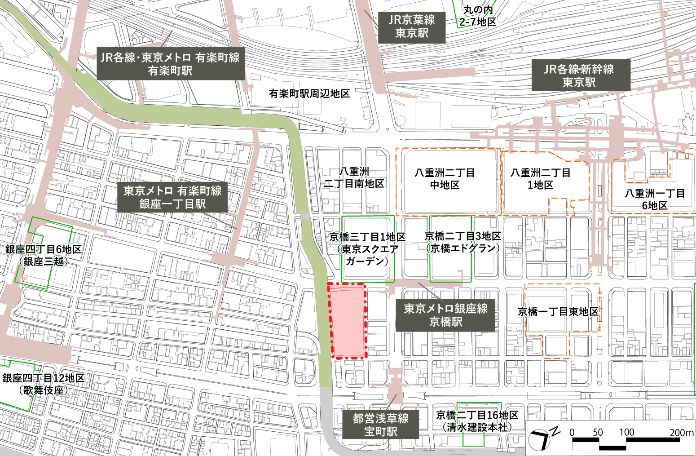 地上35階、高さ180m「(仮称)京橋三丁目東地区市街地再開発事業