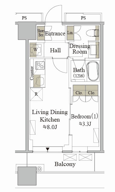 �ܹ�MARC�쥸�ǥ󥹥�� B type 1LDK