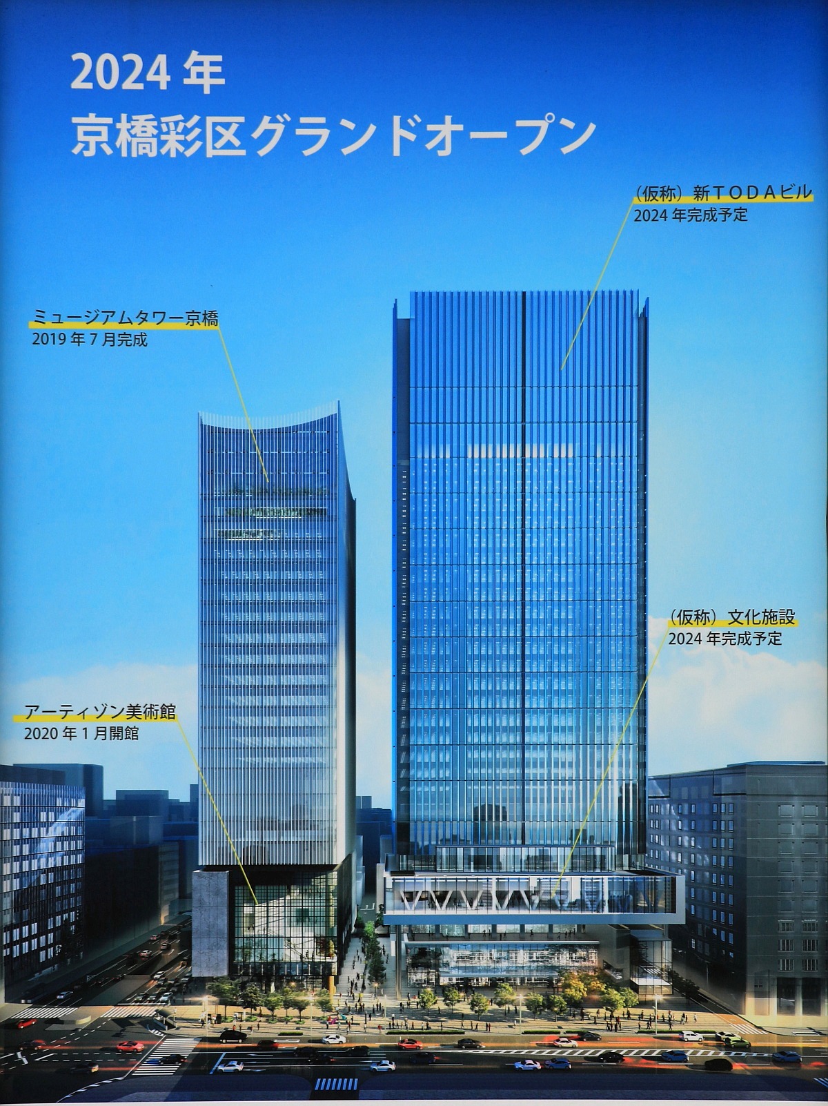 高さ171m「(仮称)新TODAビル計画」建築計画のお知らせ設置！戸田