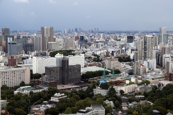 ニュウマン高輪 LUFTBAUM 翠の庭からの眺め