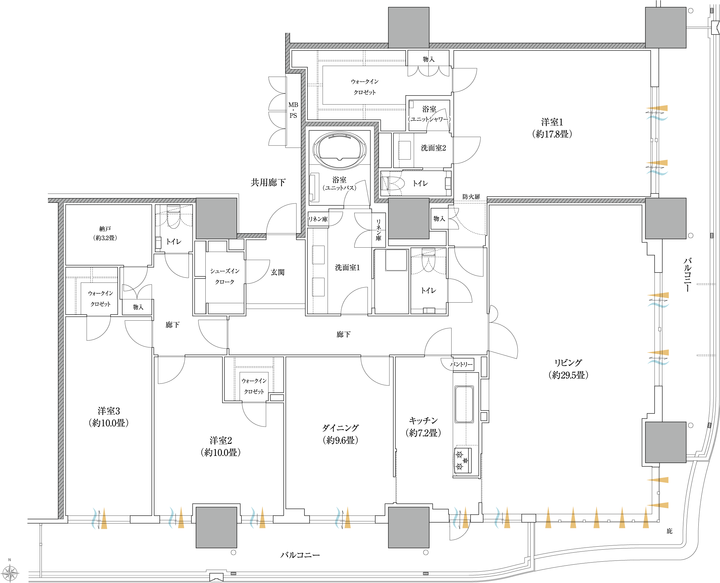 地上44階、高さ153m「ローレルタワー堺筋本町」の建設状況！近鉄不動産ら5社による堺筋本町駅徒歩1分の分譲タワマンです（2022.2.23） 超高層マンション・超高層ビル
