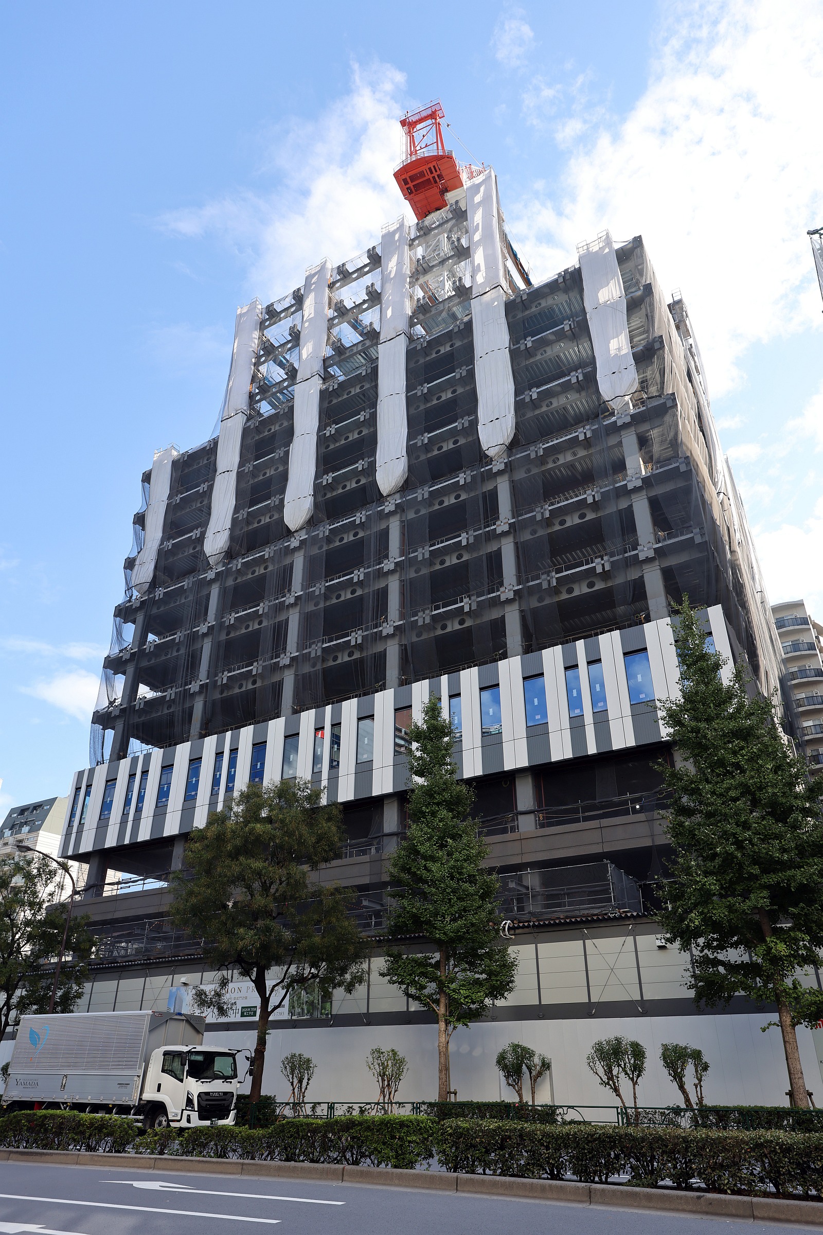 地上19階、高さ96m「(仮称)御成門計画」の建設状況!日比谷通り 地上19階、高さ96m「(仮称)御成門計画」の建設状況!日比谷通り