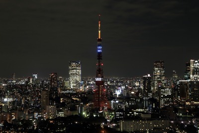 東京タワー夜景「哀悼の光」