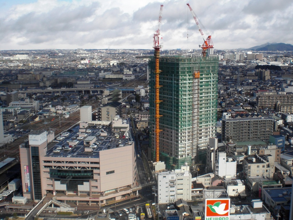 リーデンスタワー草津からの眺め 超高層マンション 超高層ビル