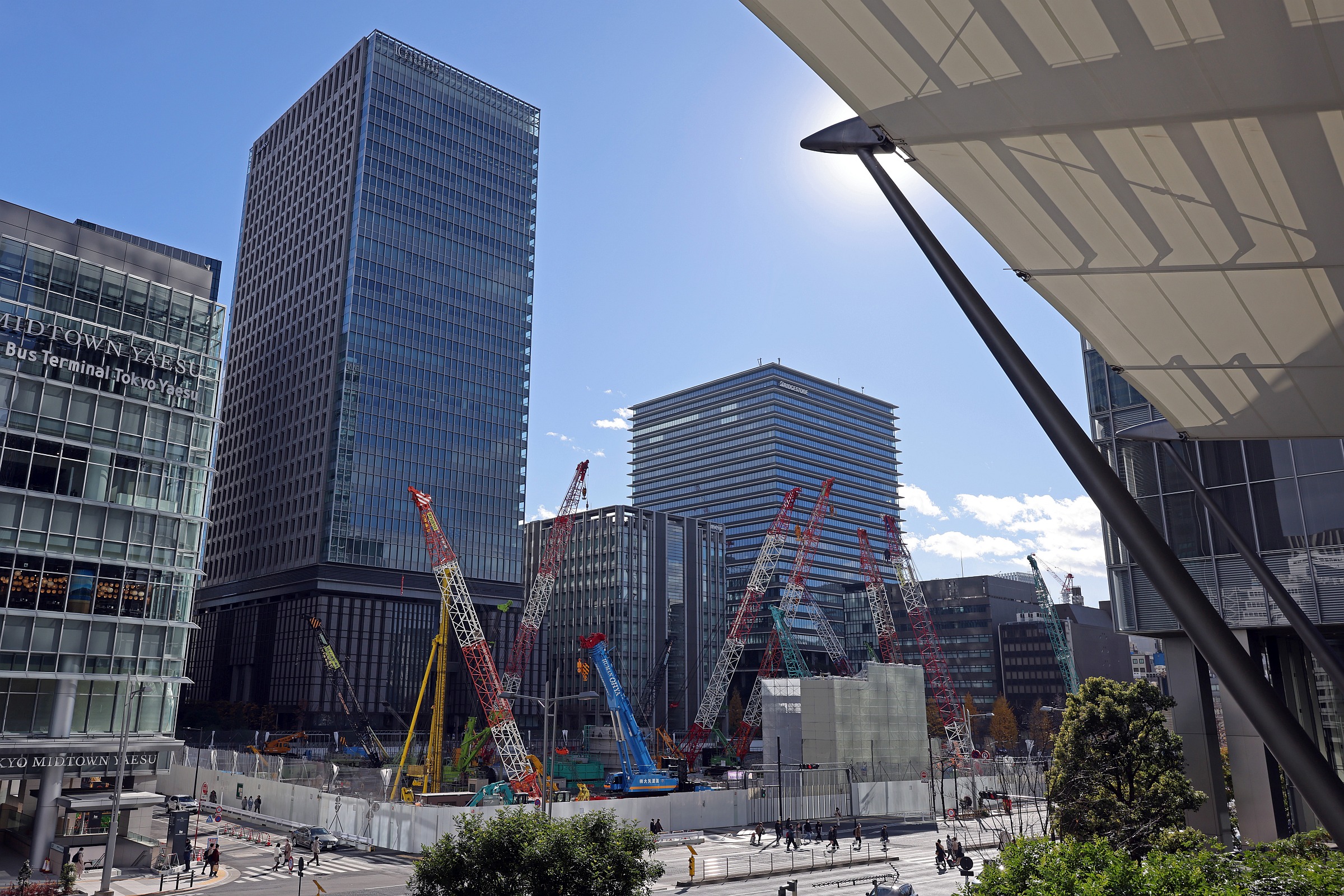 八重洲二丁目中地区第一種市街地再開発事業の建設状況！八重洲