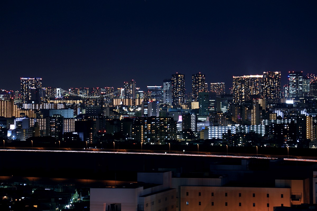 台風一過の東京夜景 16 8 30 超高層マンション 超高層ビル
