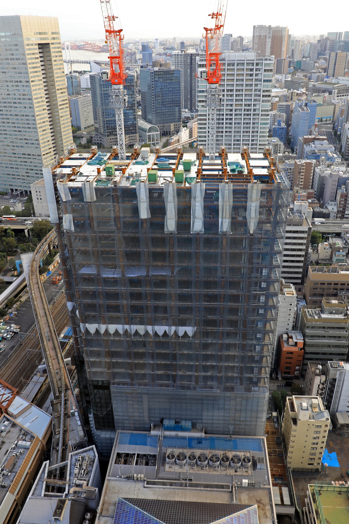 高さ約197m 世界貿易センタービルディング南館 業務棟 の建設状況 19 10 超高層マンション 超高層ビル 高さ約197m 世界貿易センタービルディング南館 業務棟 の建設状況 19 10 超高層マンション 超高層ビル