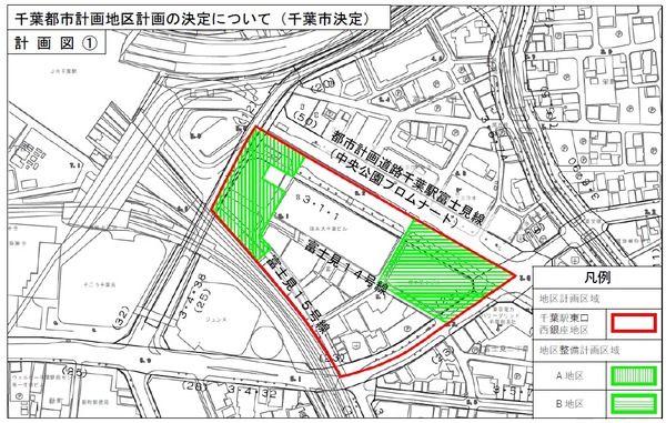 (仮称)千葉駅東口西銀座B地区優良建築物等整備事業 計画図