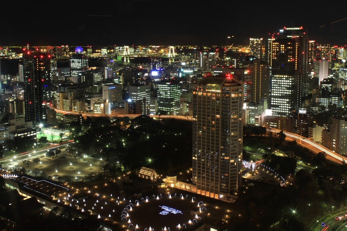 東京タワーからの夜景 超高層マンション 超高層ビル
