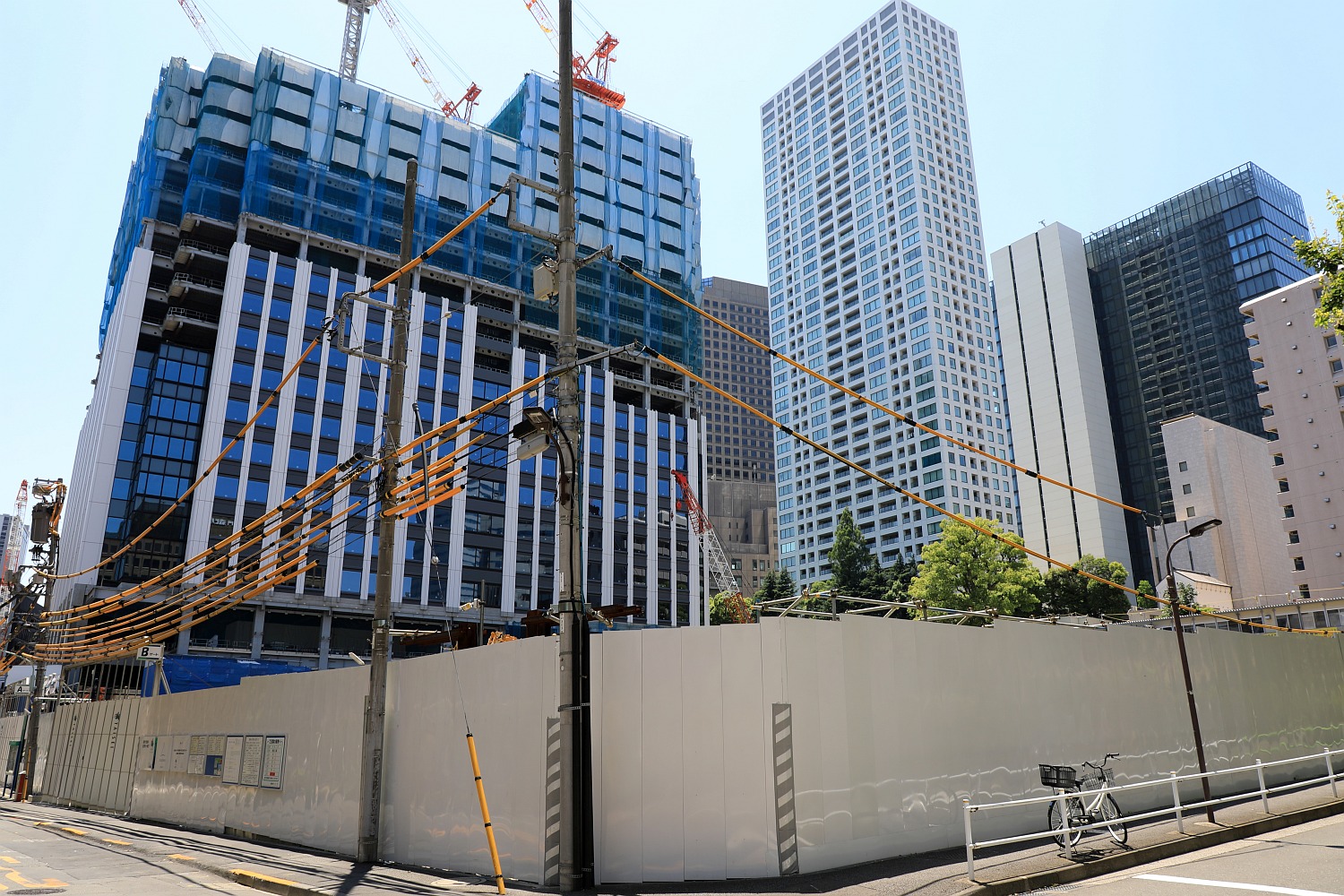 高さ約180m「東京ワールドゲート 虎ノ門トラストタワー」の建設状況（2018.6.3） : 超高層マンション・超高層ビル
