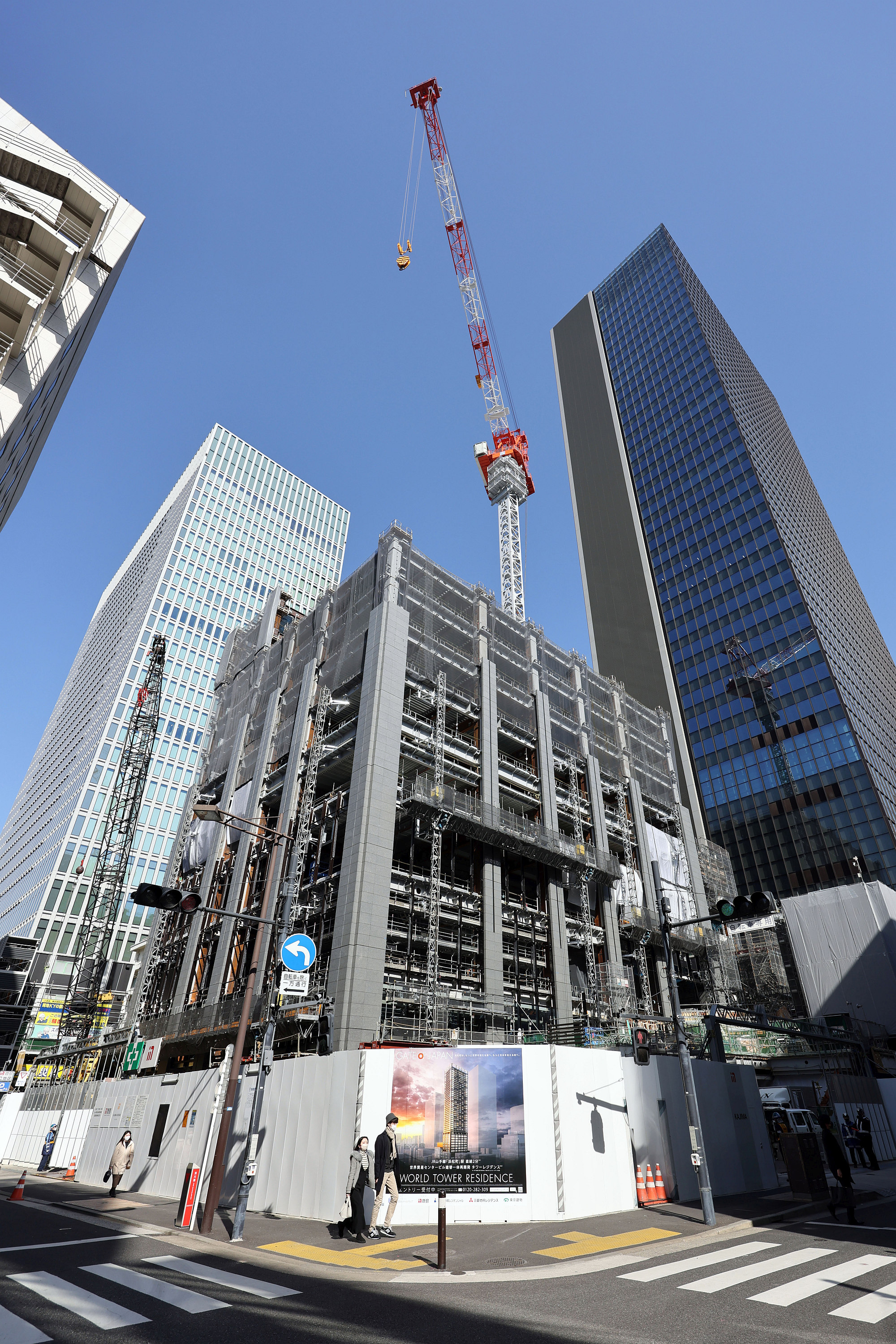 浜松町駅直結タワマン！地上46階、最高高さ185.43m「WORLD TOWER