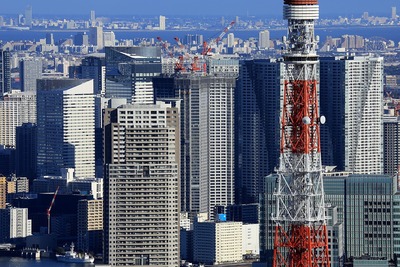 勝どき ザ・タワーと東京タワー