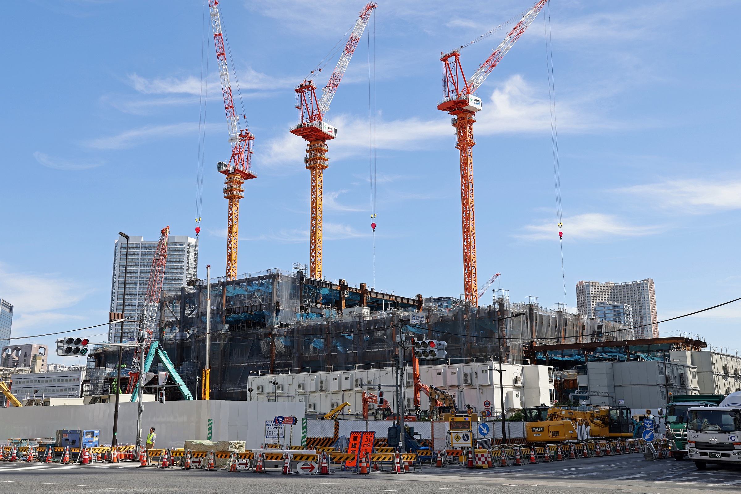 地上31階、高さ166.86m「TAKANAWA GATEWAY CITY 複合棟Ⅱ」の 地上31階、高さ166.86m「TAKANAWA GATEWAY CITY 複合棟Ⅱ」の