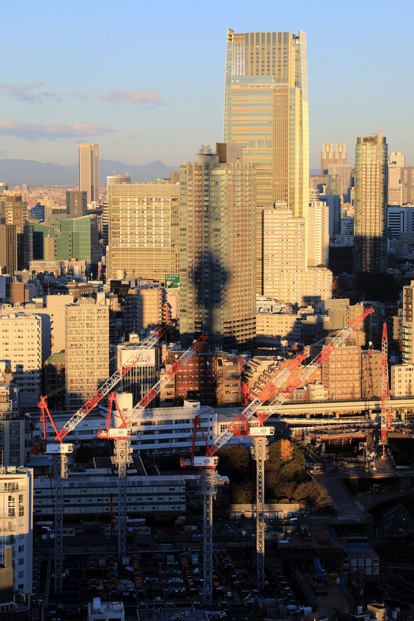 東京タワーから見た東京タワーの影